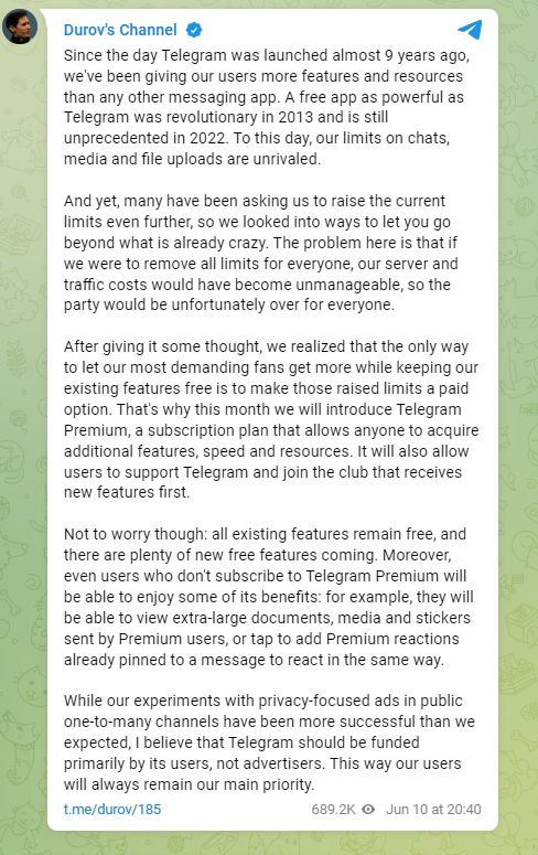 Telegram Premium